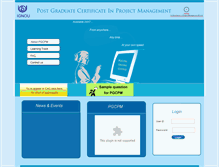 Tablet Screenshot of ignou-cepm.org